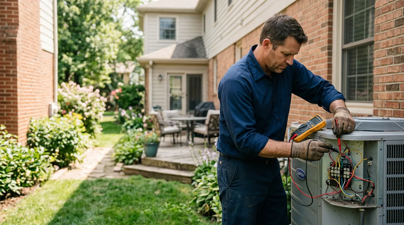 HVAC technician working near Orange, VA